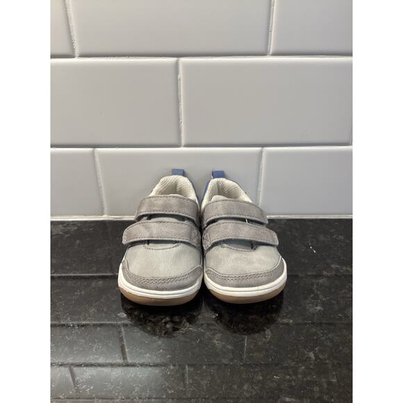 Stride rite Prana boys size 3M hook and loop sneaker shoe gray and blue - Picture 3 of 9